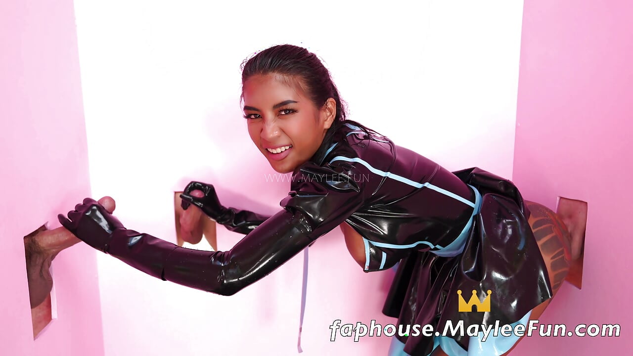 Asian Glory Hole with Vinyl Maid