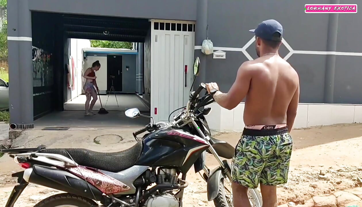 While My Husband  I Called the Neighbor to Fuck Me We Had Sex with Very Horny