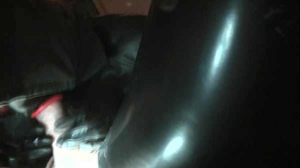 Rubbernurse Agnes – Klepper Rubber Raincoat, fellatio mask, blowjob, handjob, prostate massage, pegging with a manholder, cum in mouth, oral creampie