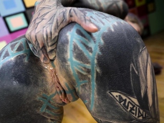 Tattoo couple hard pov anal sex