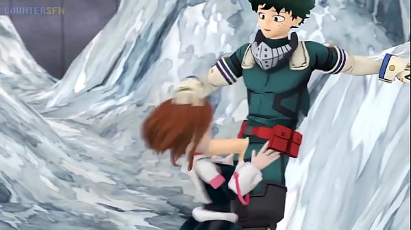 Ochako Uraraka rapidín con midorilla