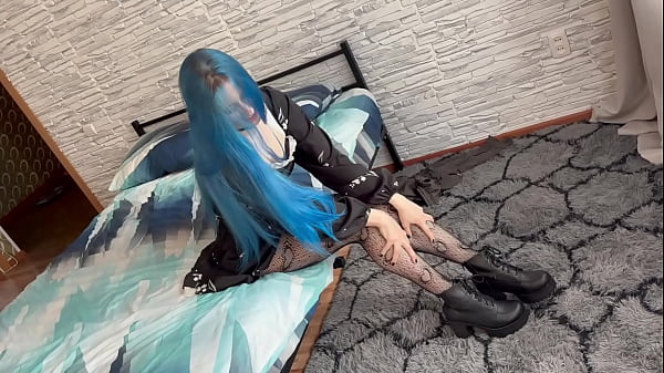 Anal fucking of a pretty girl with her neighbor. Big natural tits, creampie in big ass