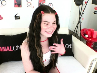 ANAL ONLY Slipping it in Lola Valentine’s butt