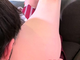 POV Schoolgirl Fuck and Creampie