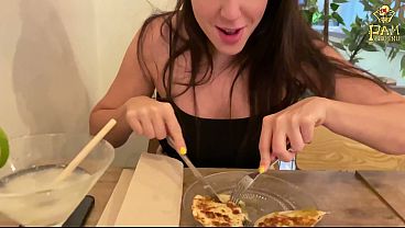 Slutty PAWG gets an anal creampie on the first date