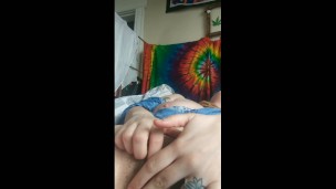 Milkymama teases and taste cum in a cup trying to get pregnant