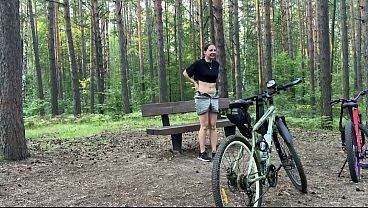 A bike ride in the park ended with anal creampie. That’s how we celebrated her birthday.