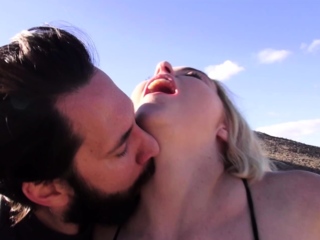 Blonde Teen s Desert Anal Session
