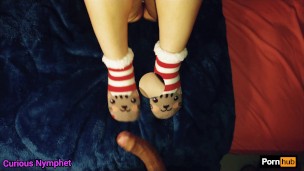 Curious latina milf socks Black cock footjob pussy licking hairy pussy eating