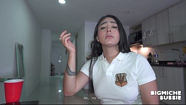 Punished For Not Doing Homework – Hogtied, Ass Fucked Raw, Creampied, Then Farted Out Stepdads Load